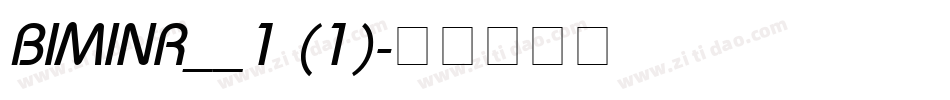 BIMINR__1 (1)字体转换